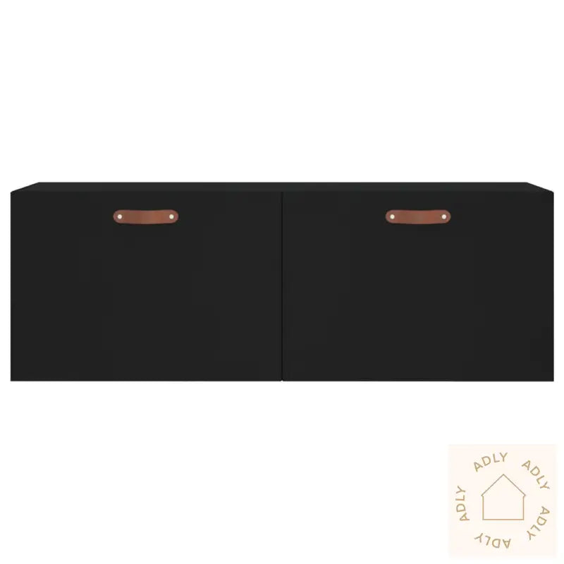 Veggskap Svart 100X36,5X35 Cm Konstruert Tre