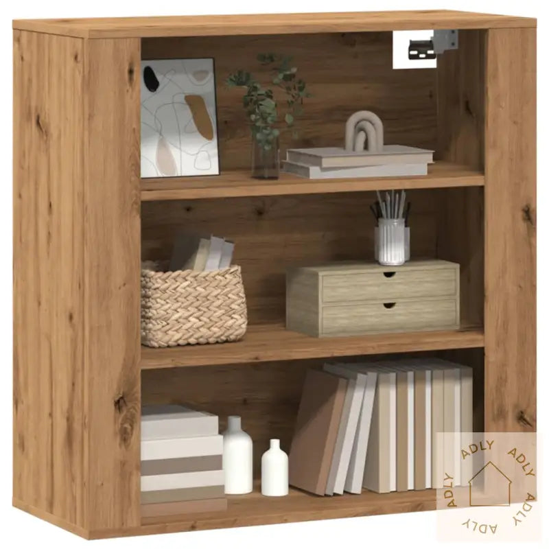 Veggskap Artisan Eik 80X33X80 Cm Konstruert Tre