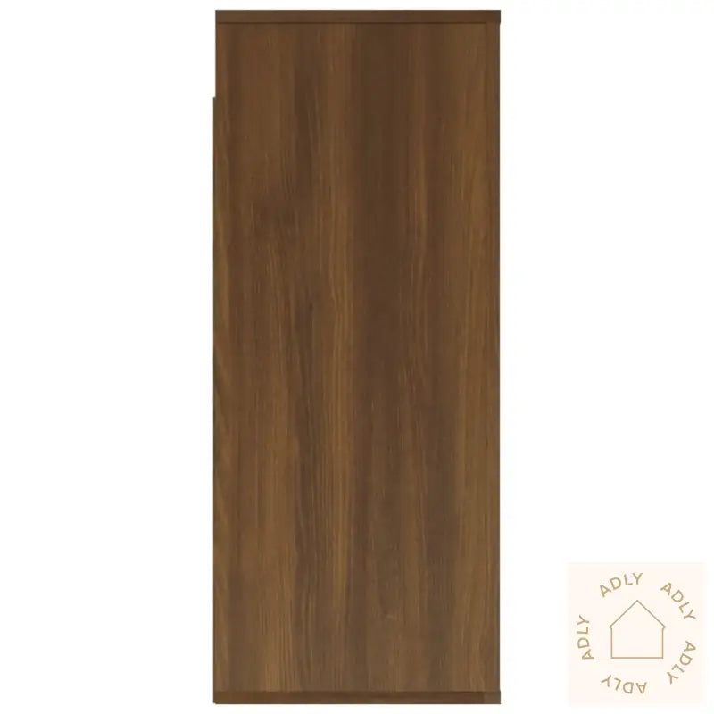 Veggskap Brun Eik 80X33X80 Cm Konstruert Tre