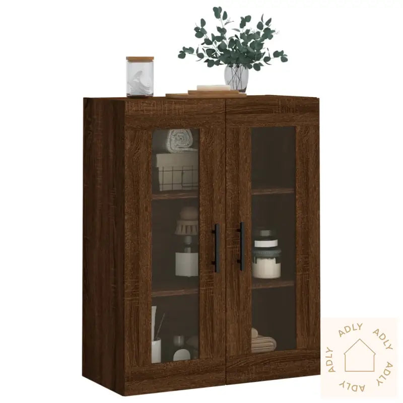Veggskap Brun Eik 69,5X34X90 Cm