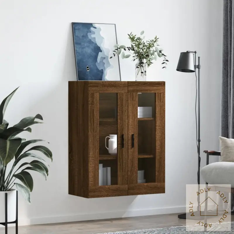 Veggskap Brun Eik 69,5X34X90 Cm