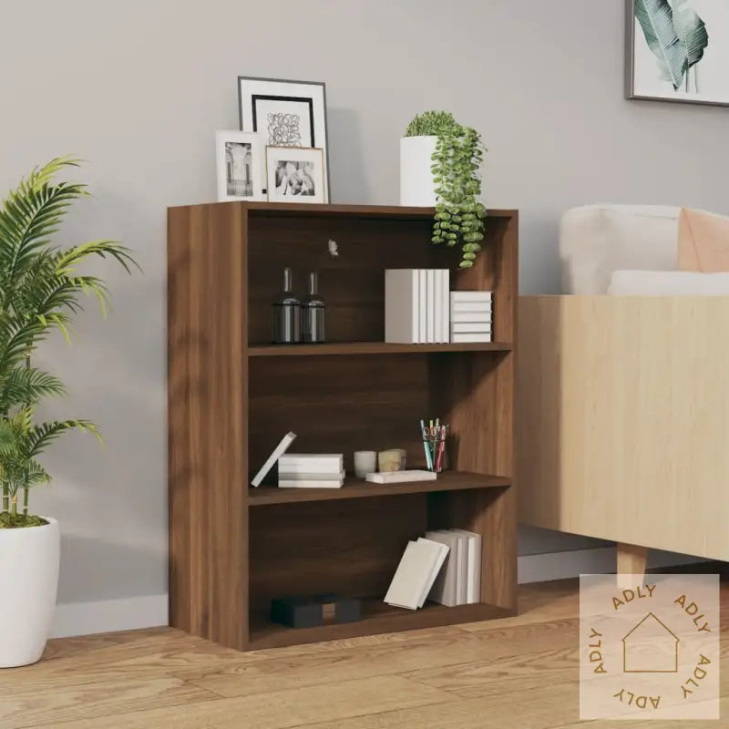 Hengende Veggskap Brun Eik 69,5X32,5X90 Cm