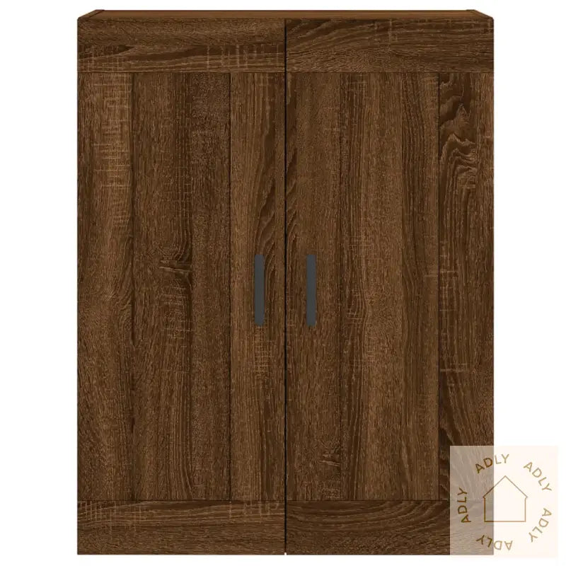 Veggskap Brun Eik 69,5X34X90 Cm Konstruert Tre
