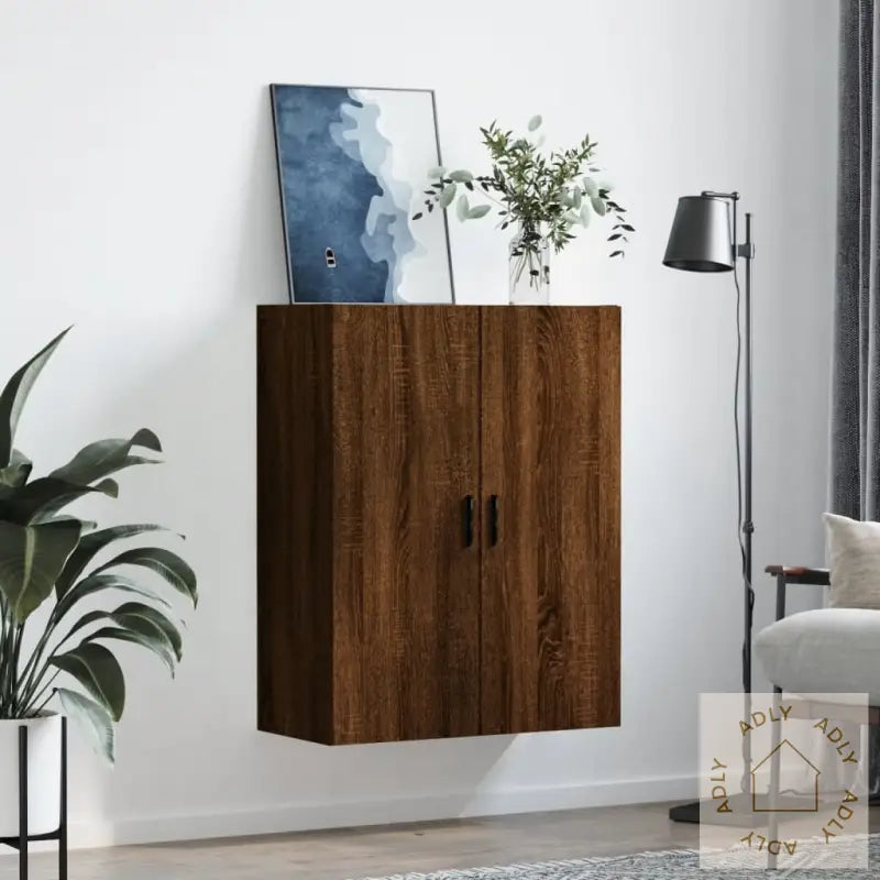 Veggskap Brun Eik 69,5X34X90 Cm