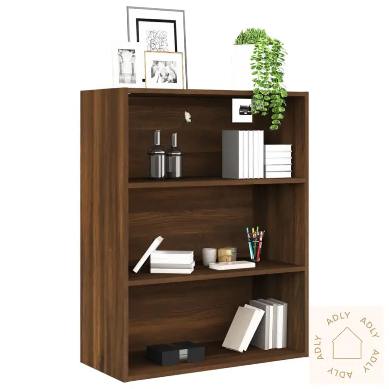 Hengende Veggskap Brun Eik 69,5X32,5X90 Cm