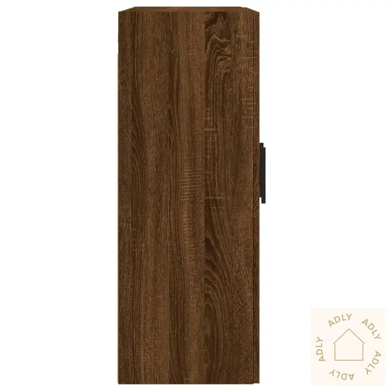 Veggskap Brun Eik 69,5X34X90 Cm Konstruert Tre