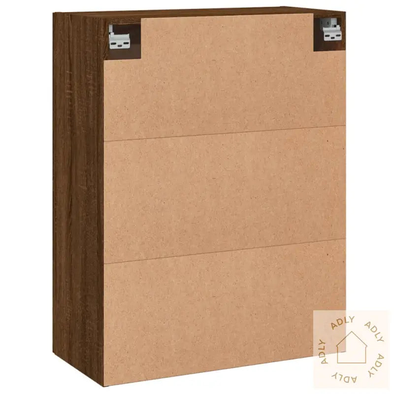 Veggskap Brun Eik 69,5X34X90 Cm Konstruert Tre