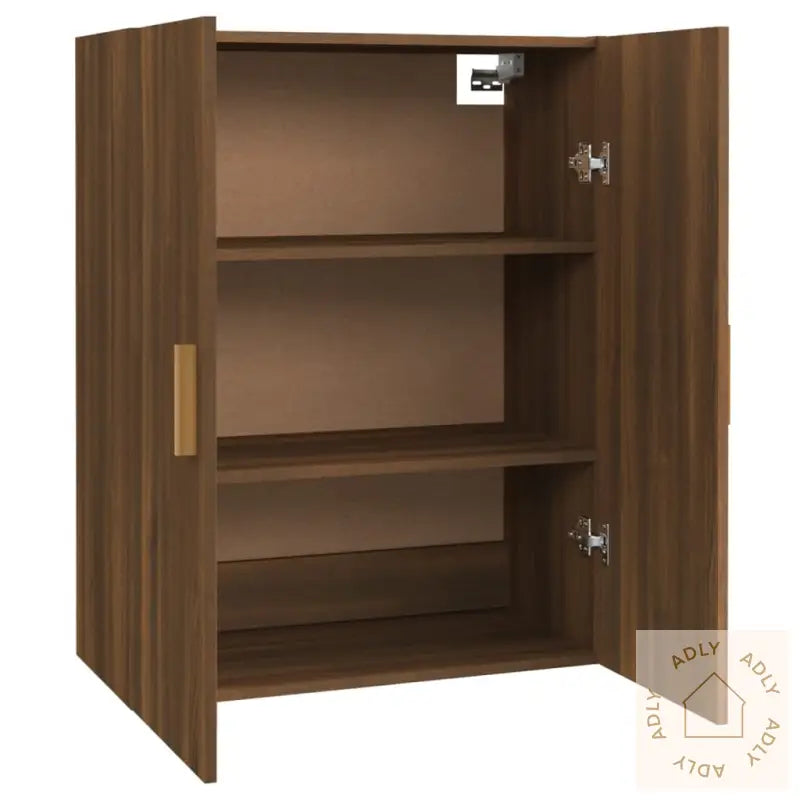 Hengende Veggskap Brun Eik 69,5X34X90 Cm