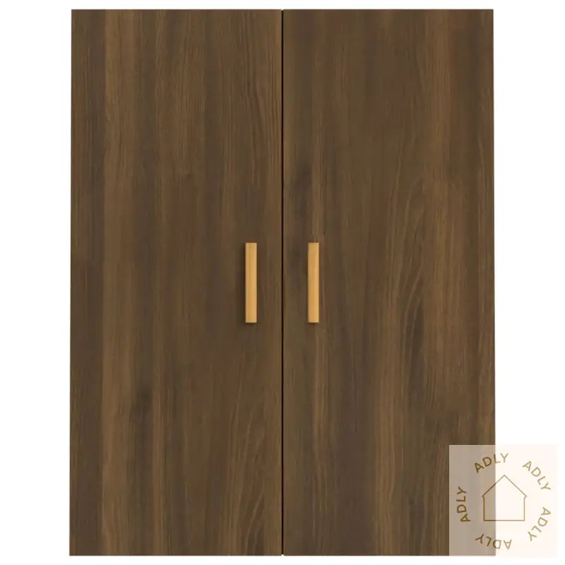 Hengende Veggskap Brun Eik 69,5X34X90 Cm