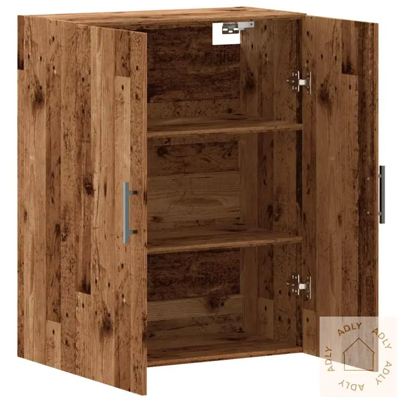 Veggmontert Skap Gammelt Tre 69,5X34X90 Cm