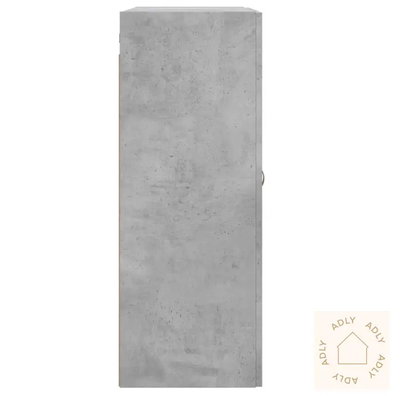 Veggskap Betonggrå 69,5X34X90 Cm Konstruert Tre