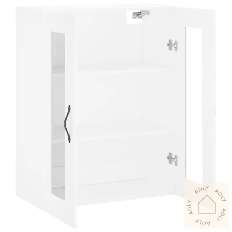 Veggmontert Skap Hvit 69,5X34X90 Cm Konstruert Tre