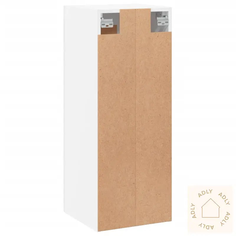 Veggmontert Skap Hvit 34,5X34X90 Cm Konstruert Tre
