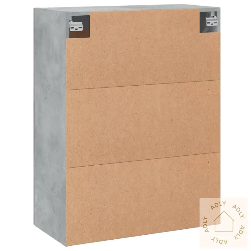 Veggskap Betonggrå 69,5X34X90 Cm Konstruert Tre
