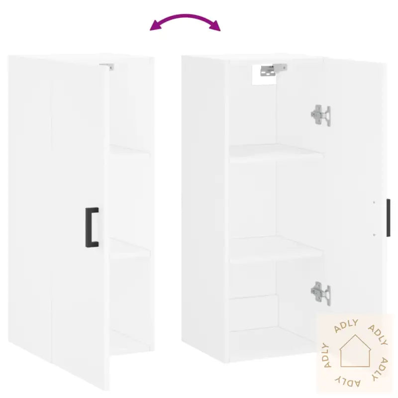 Veggskap Hvit 34,5X34X90 Cm