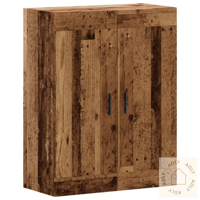 Veggmontert Skap Gammelt Tre 69,5X34X90 Cm Konstruert Tre