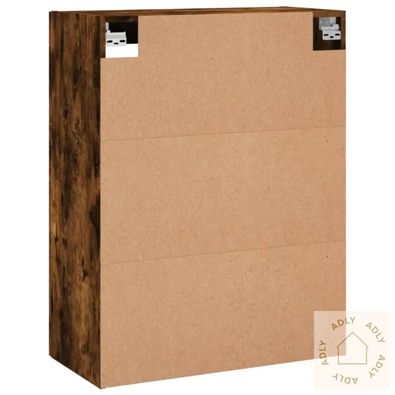 Veggskap Røkt Eik 69,5X34X90 Cm Konstruert Tre