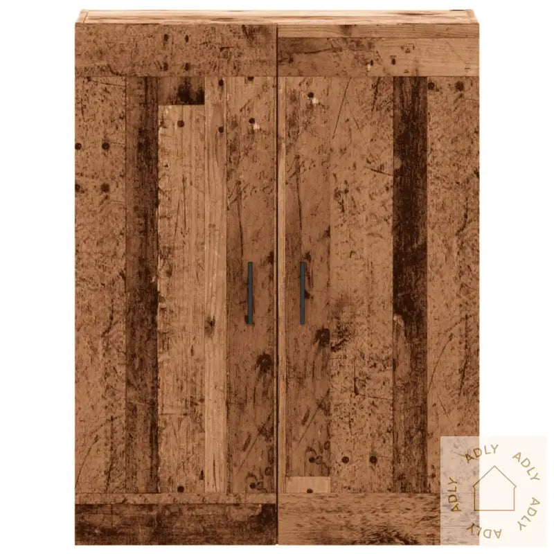 Veggmontert Skap Gammelt Tre 69,5X34X90 Cm Konstruert Tre