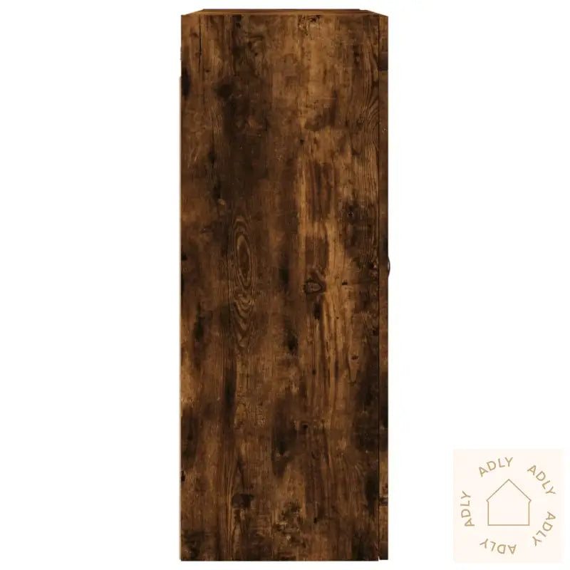 Veggskap Røkt Eik 69,5X34X90 Cm Konstruert Tre