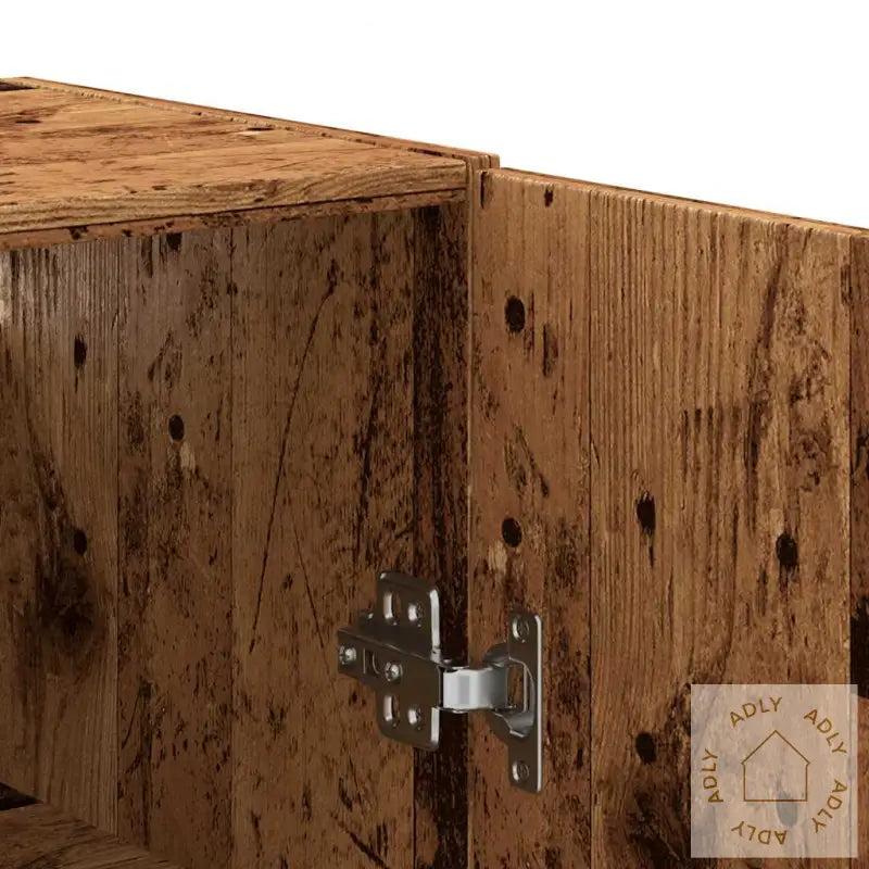 Veggmontert Skap Gammelt Tre 69,5X34X90 Cm