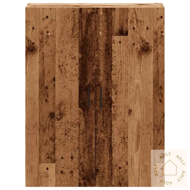 Veggmontert Skap Gammelt Tre 69,5X34X90 Cm