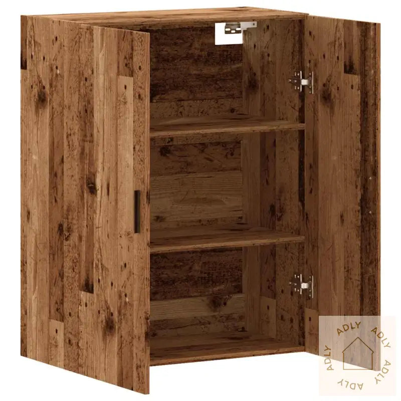 Veggmontert Skap Gammelt Tre 69,5X34X90 Cm