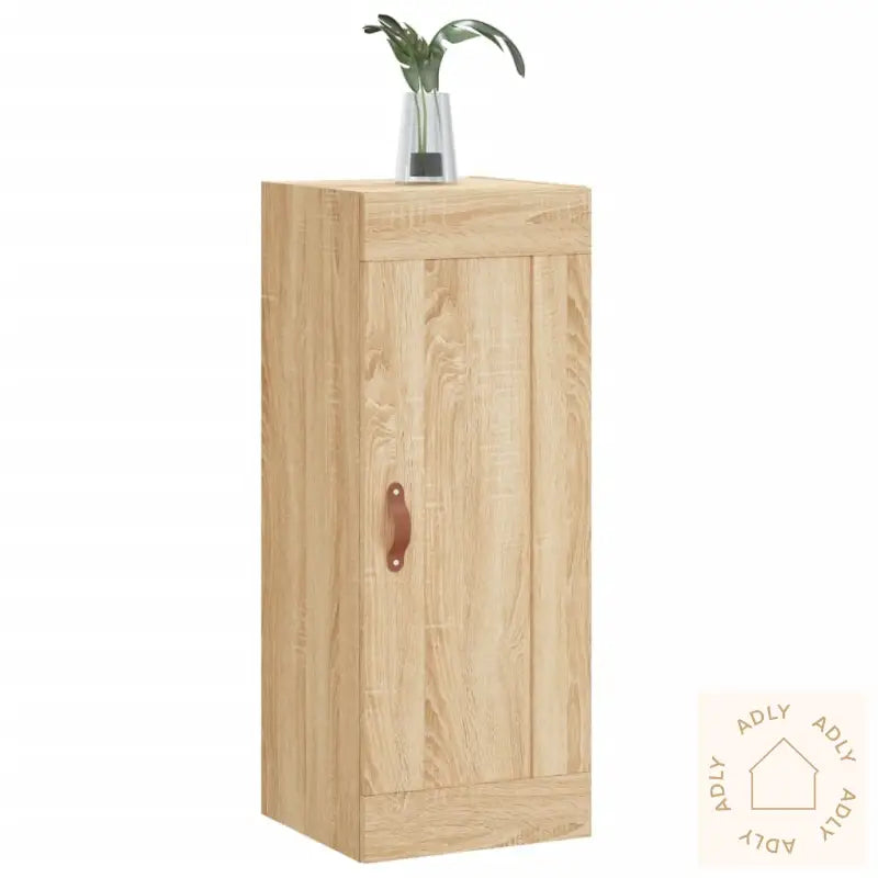 Veggmontert Skap Sonoma Eik 34,5X34X90 Cm Konstruert Tre