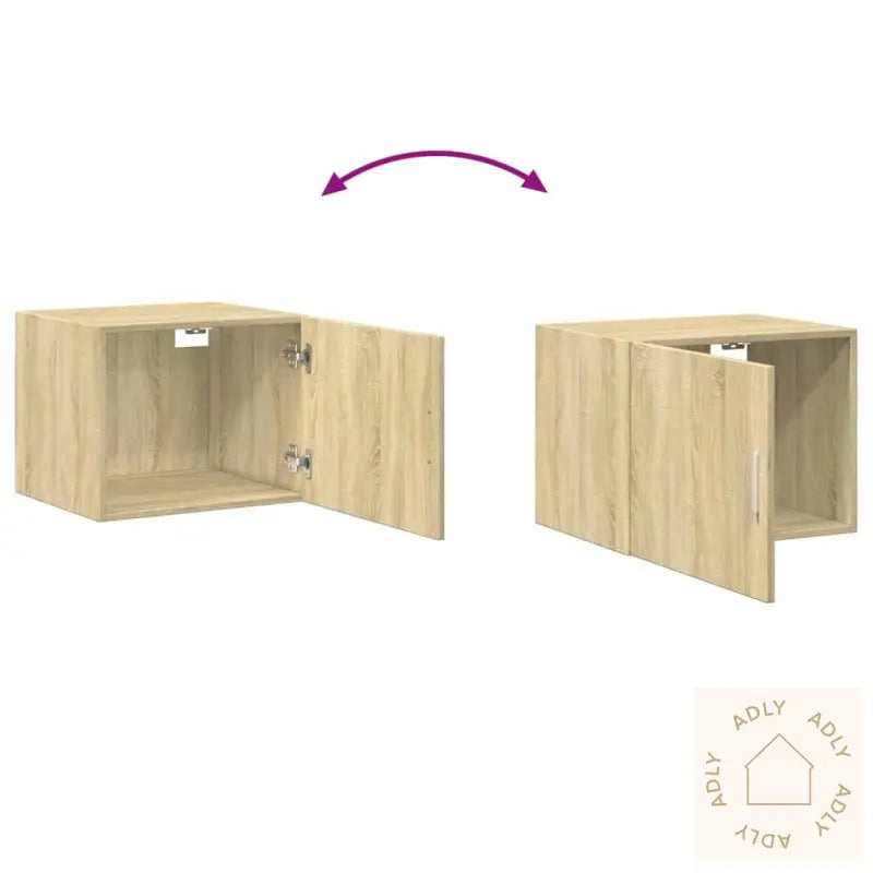 Veggskap Sonoma Eik 50X42,5X40 Cm Konstruert Tre