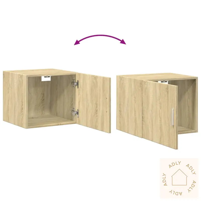 Veggskap Sonoma Eik 45X42,5X40 Cm Konstruert Tre