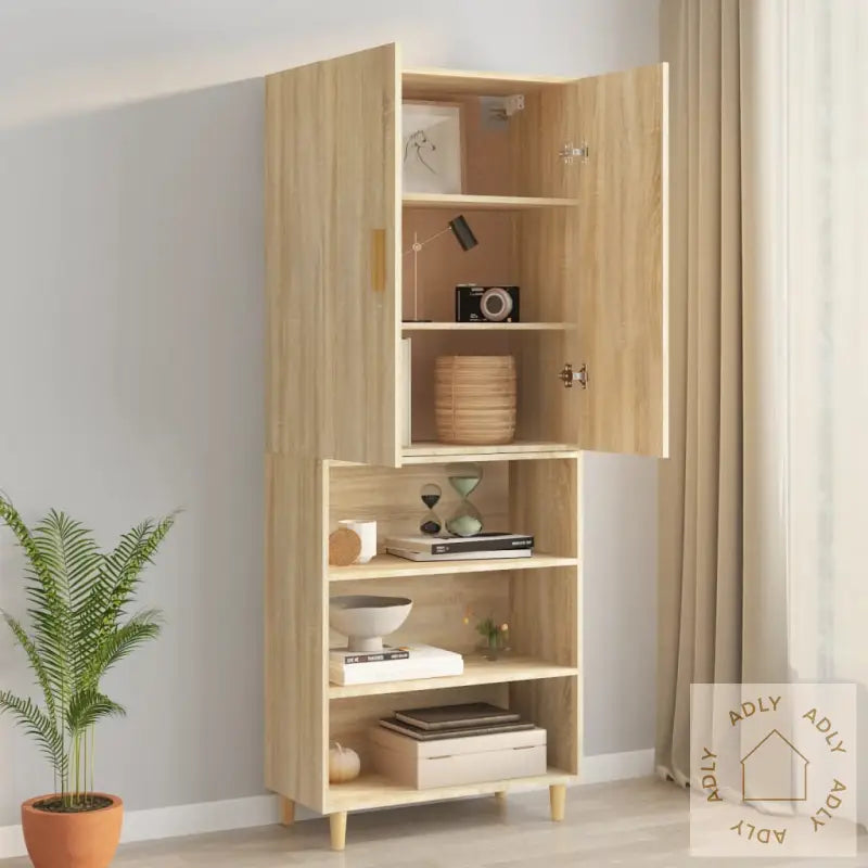 Hengende Veggskap Sonoma Eik 69,5X34X90 Cm
