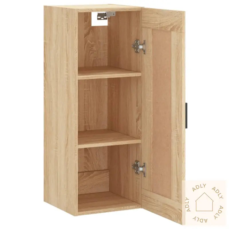 Veggmontert Skap Sonoma Eik 34,5X34X90 Cm Konstruert Tre