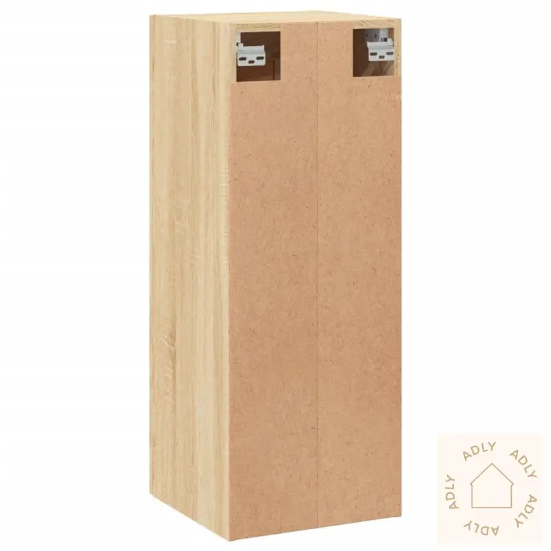 Veggmontert Skap Sonoma Eik 34,5X34X90 Cm Konstruert Tre