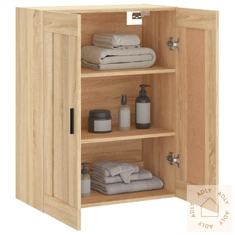 Veggskap Sonoma Eik 69,5X34X90 Cm Konstruert Tre