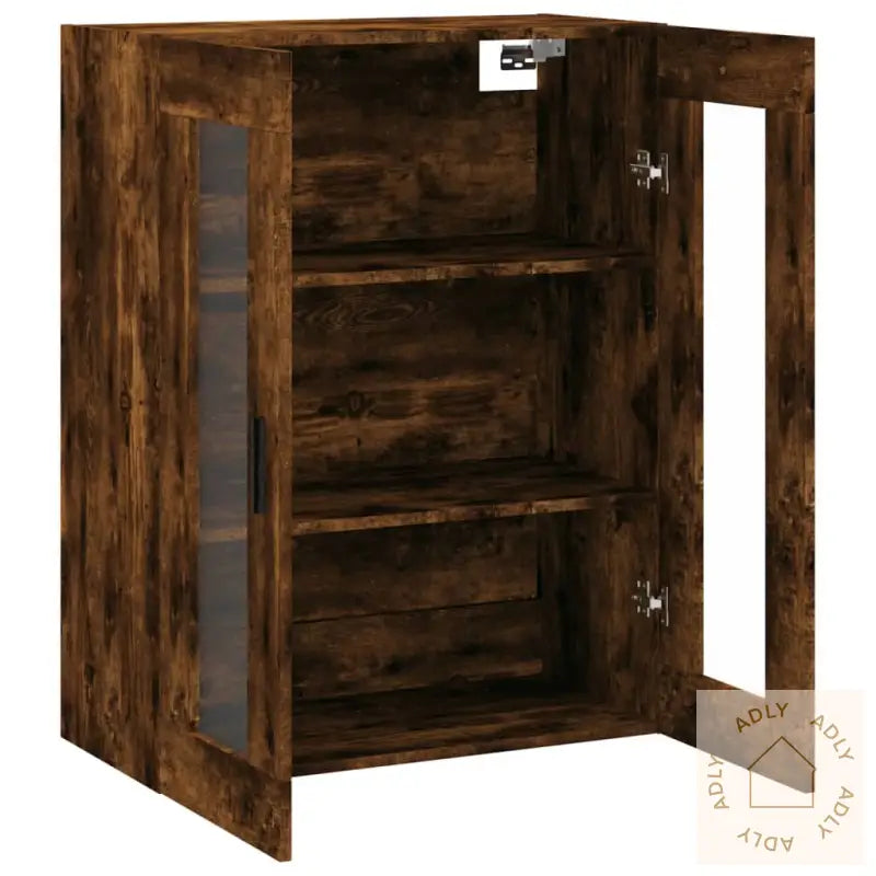 Veggskap Røkt Eik 69,5X34X90 Cm