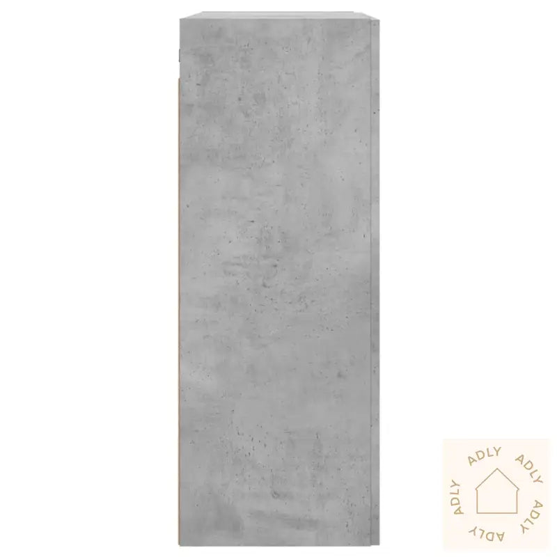 Veggskap Betonggrå 69,5X34X90 Cm Konstruert Tre