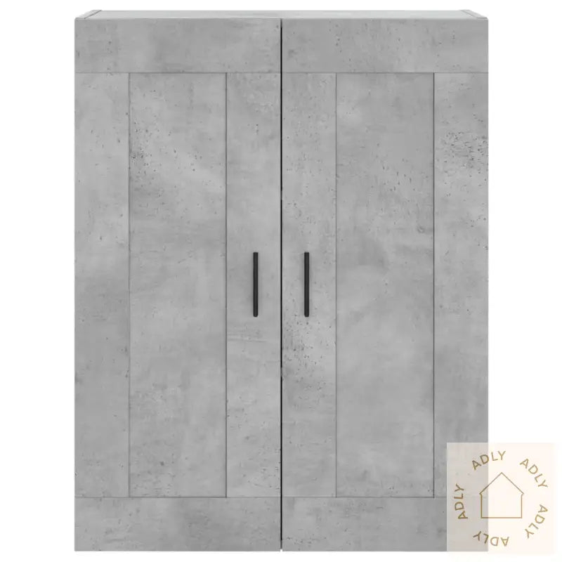 Veggskap Betonggrå 69,5X34X90 Cm Konstruert Tre