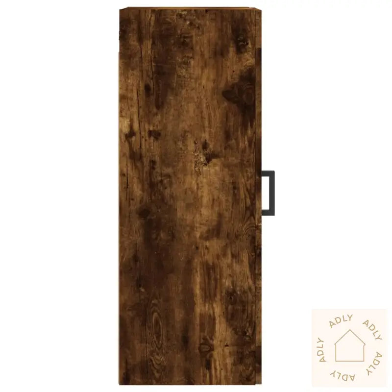 Veggskap Røkt Eik 34,5X34X90 Cm Konstruert Tre