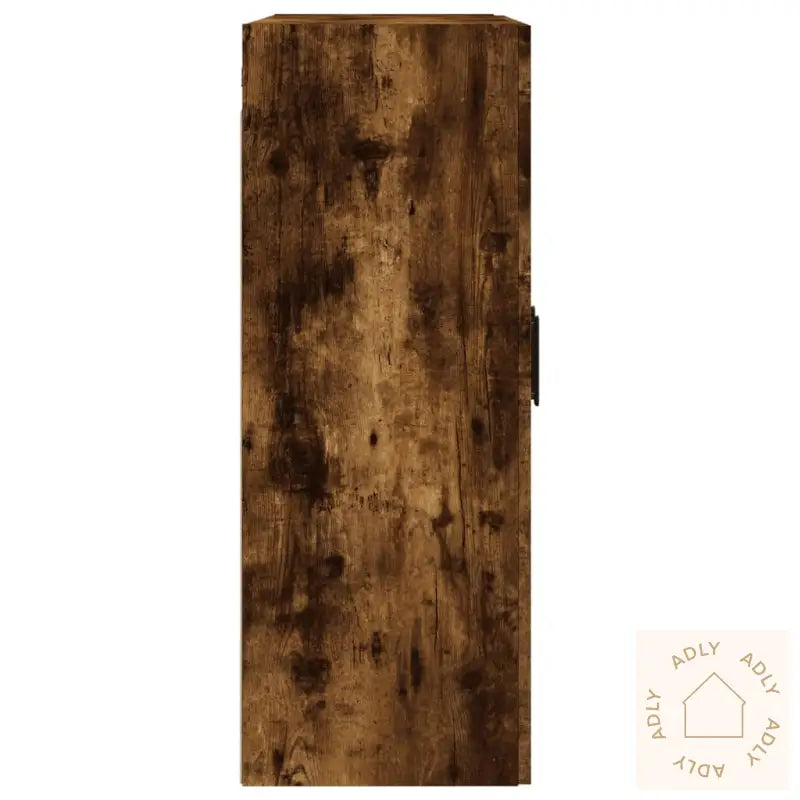 Veggskap Røkt Eik 69,5X34X90 Cm Konstruert Tre