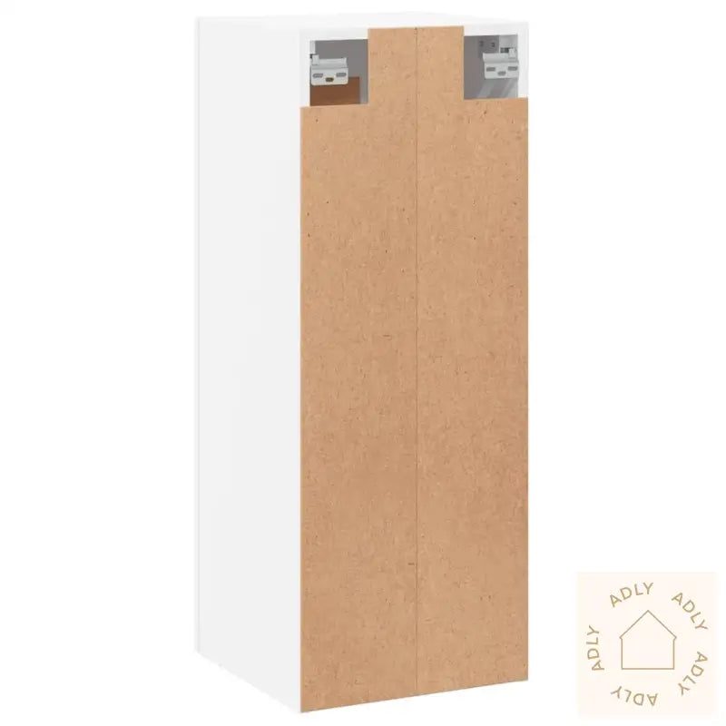 Veggmontert Skap Hvit 34,5X34X90 Cm Konstruert Tre