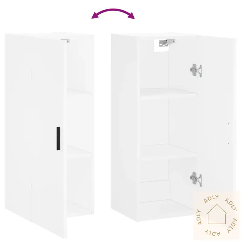 Veggskap Hvit 34,5X34X90 Cm