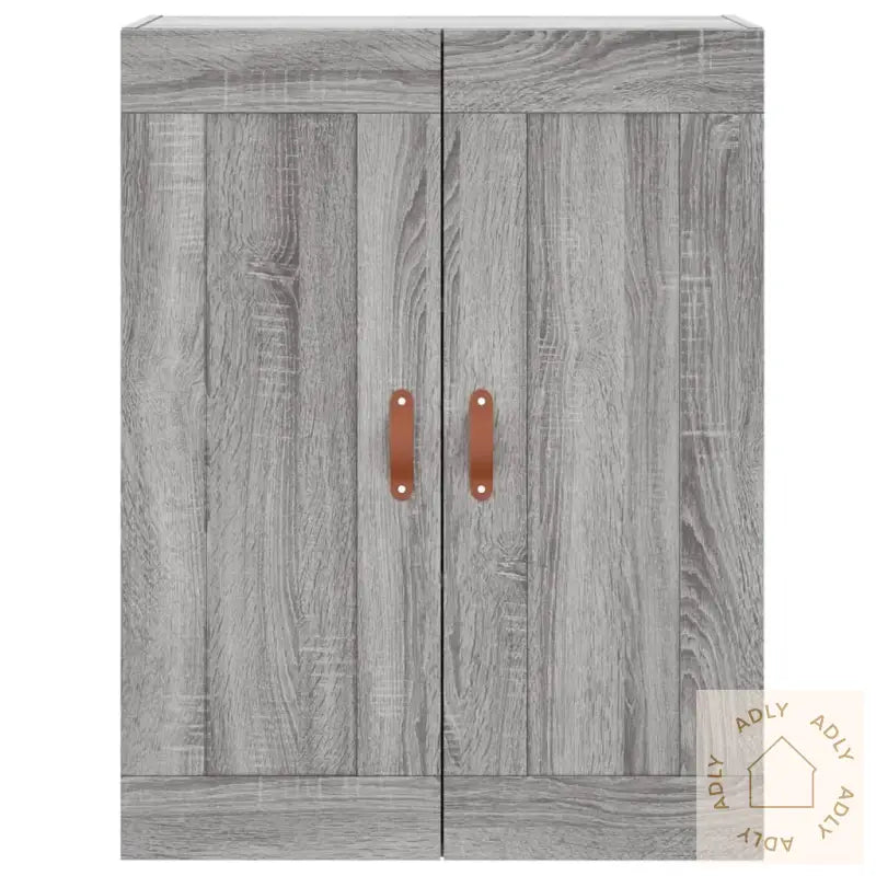 Veggskap Grå Sonoma 69,5X34X90 Cm Konstruert Tre