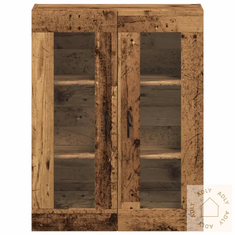 Veggmontert Skap Gammelt Tre 69,5X34X90 Cm