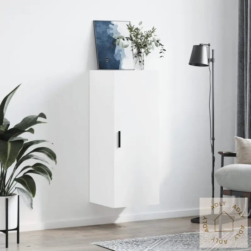 Veggskap Hvit 34,5X34X90 Cm