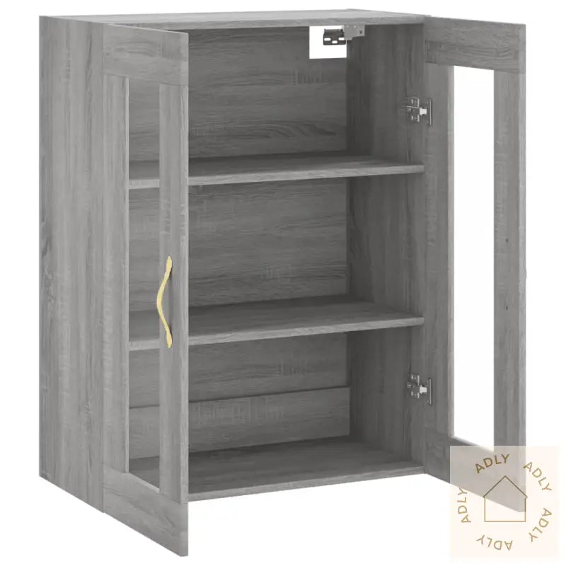 Veggskap Grå Sonoma 69,5X34X90 Cm