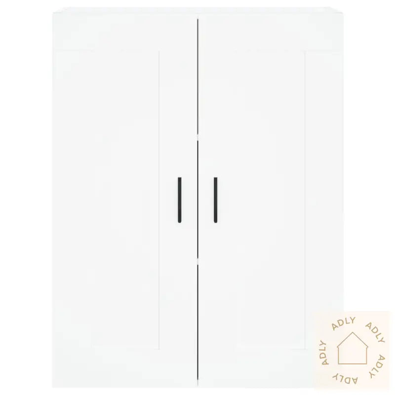 Veggmontert Skap Hvit 69,5X34X90 Cm Konstruert Tre