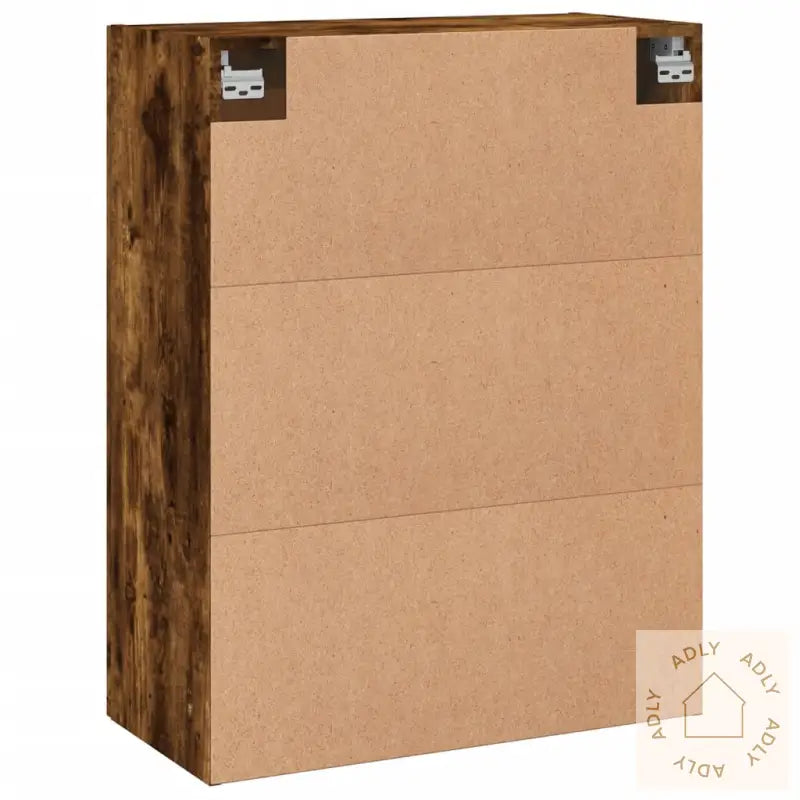 Veggskap Røkt Eik 69,5X34X90 Cm Konstruert Tre