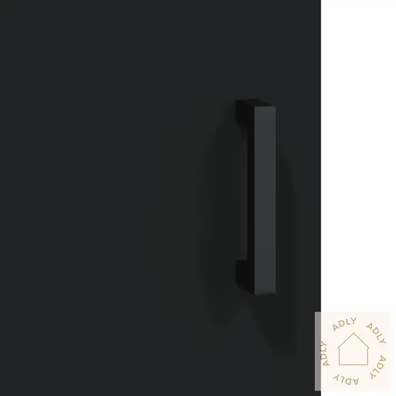 Veggmontert Skap Svart 34,5X34X90 Cm Konstruert Tre