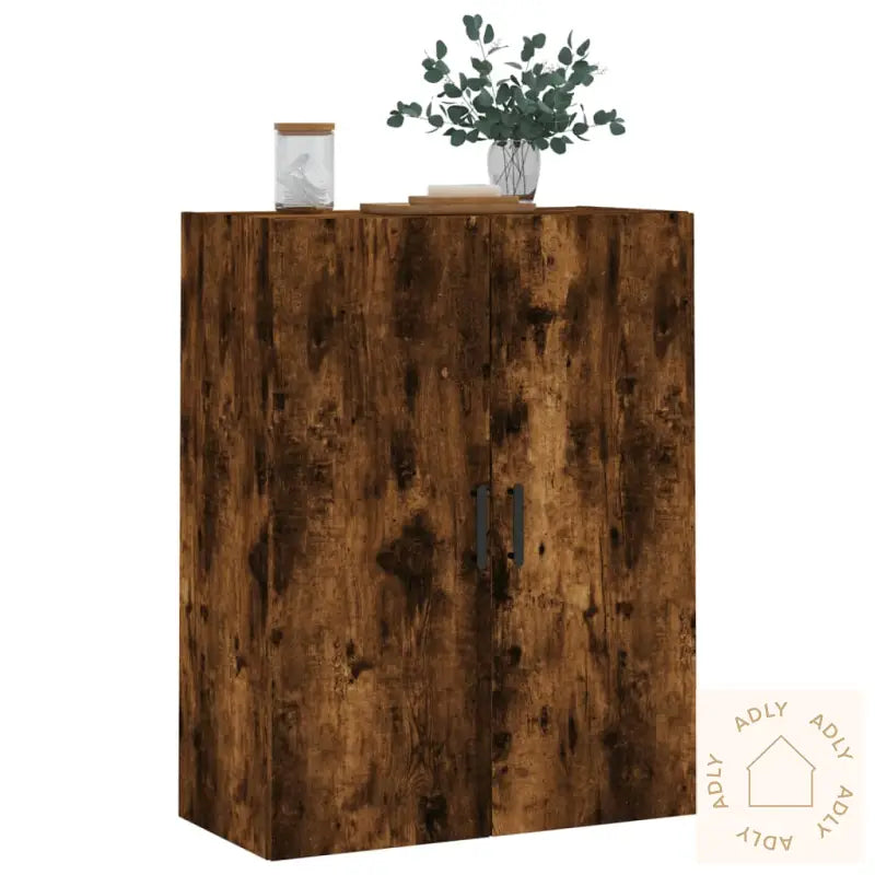 Veggskap Røkt Eik 69,5X34X90 Cm