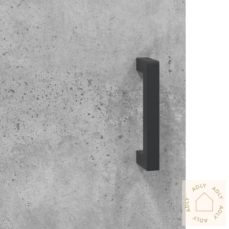Veggskap Betonggrå 34,5X34X90 Cm Konstruert Tre