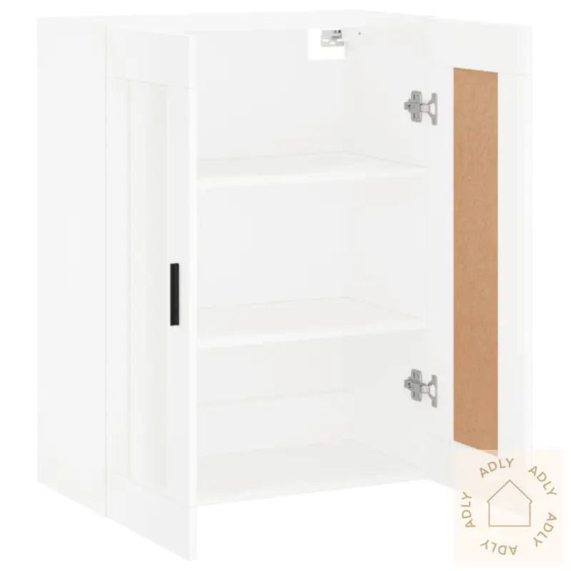 Veggmontert Skap Hvit 69,5X34X90 Cm Konstruert Tre